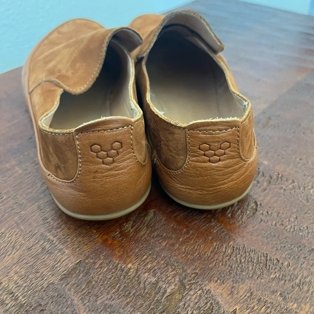 Vivobarefoot Opanka Brown Leather Slip-on  minimalist barefoot loafers Sz 38 - Picture 4 of 12
